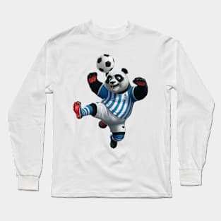 Soccer Panda - Striker Goals - Athletic Panda Football Shirt Long Sleeve T-Shirt